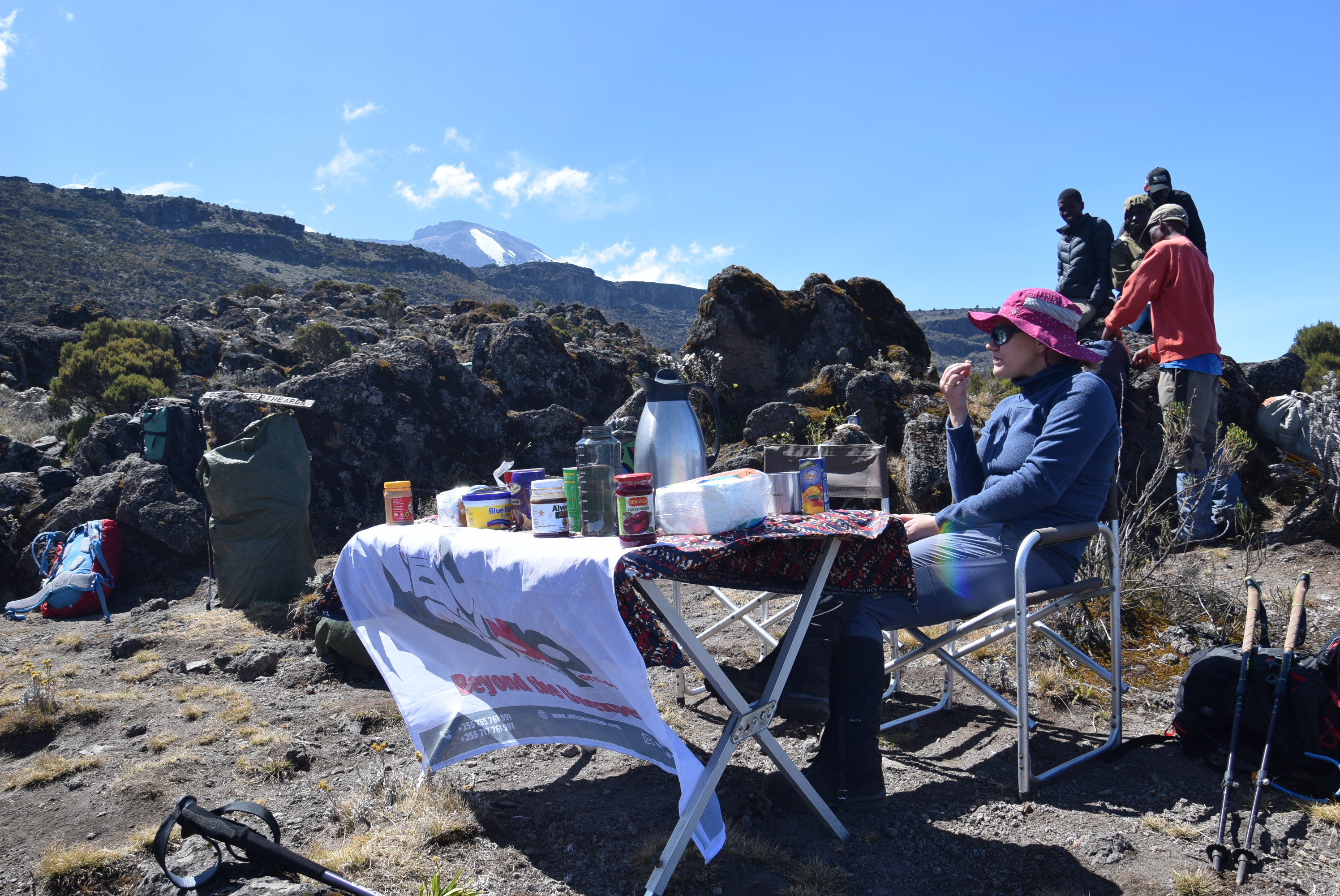 Shira Camp (3,839 m/12,595 ft) → Lava Tower (4,630 m/15,190 ft) → Barranco Camp (3,950 m/12,959 ft